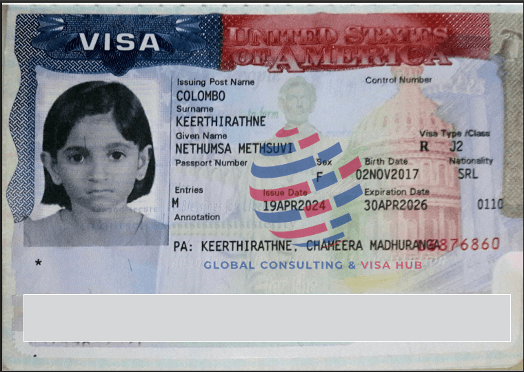 Nethumsa Methsuvi's approved visa